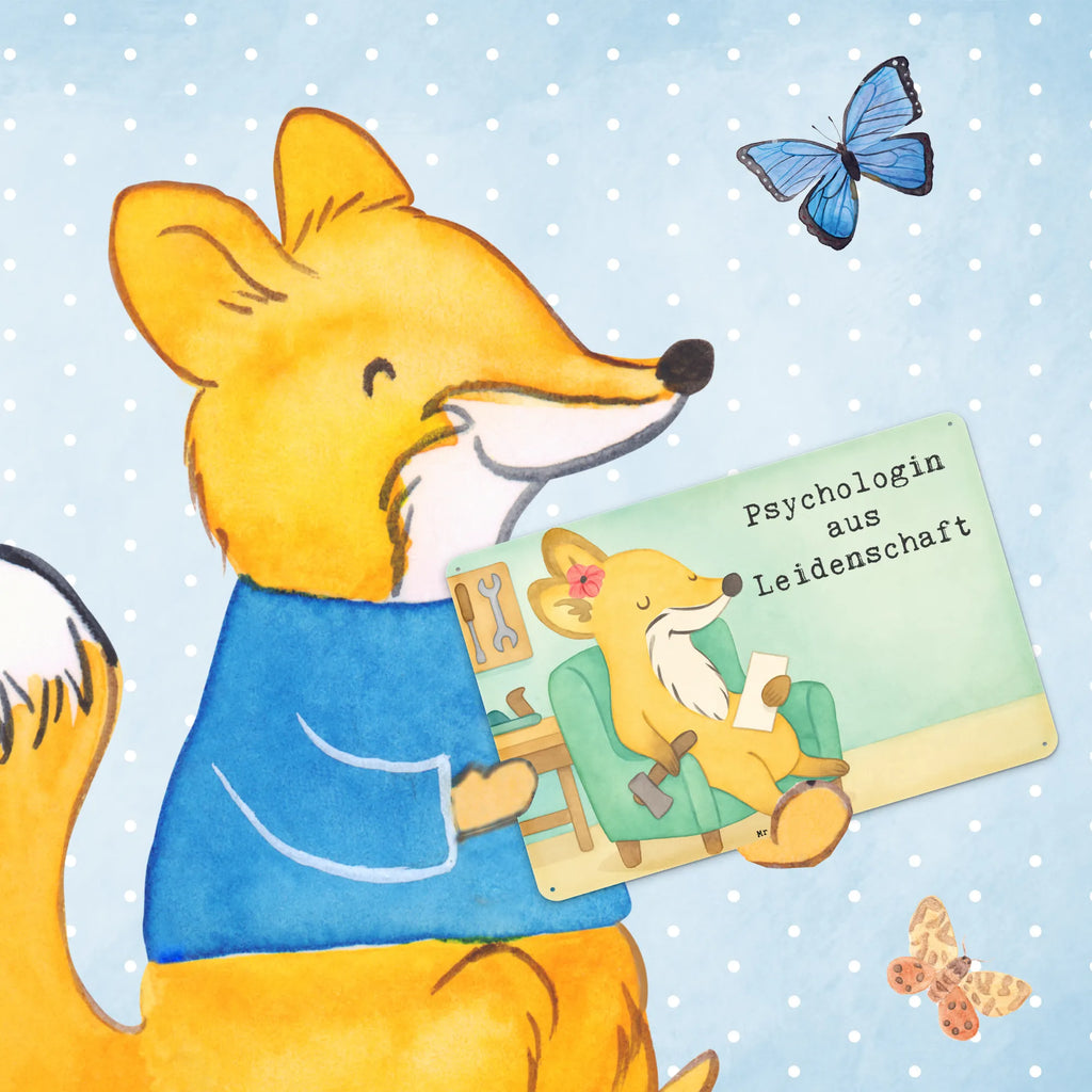 Tin sign Psychologist Passion Design gift, sayings, gift idea, best, farewell gift, passing exam, anniversary, retirement, promotion, job start, profession