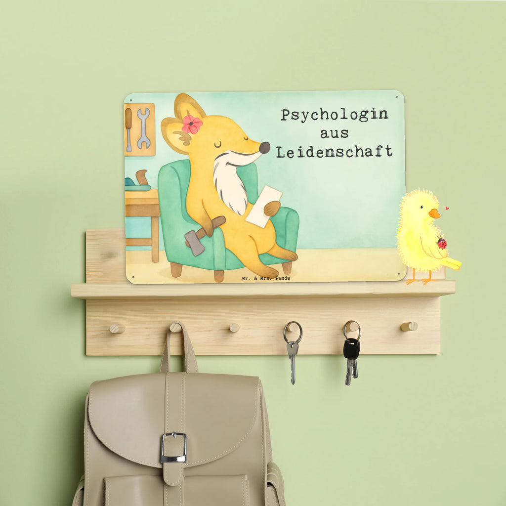 Tin sign Psychologist Passion Design gift, sayings, gift idea, best, farewell gift, passing exam, anniversary, retirement, promotion, job start, profession