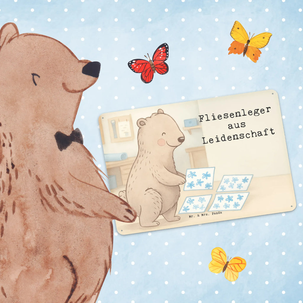 Tin sign tiler Passion Design gift, sayings, gift idea, best, farewell gift, passing exam, anniversary, retirement, promotion, job start, profession