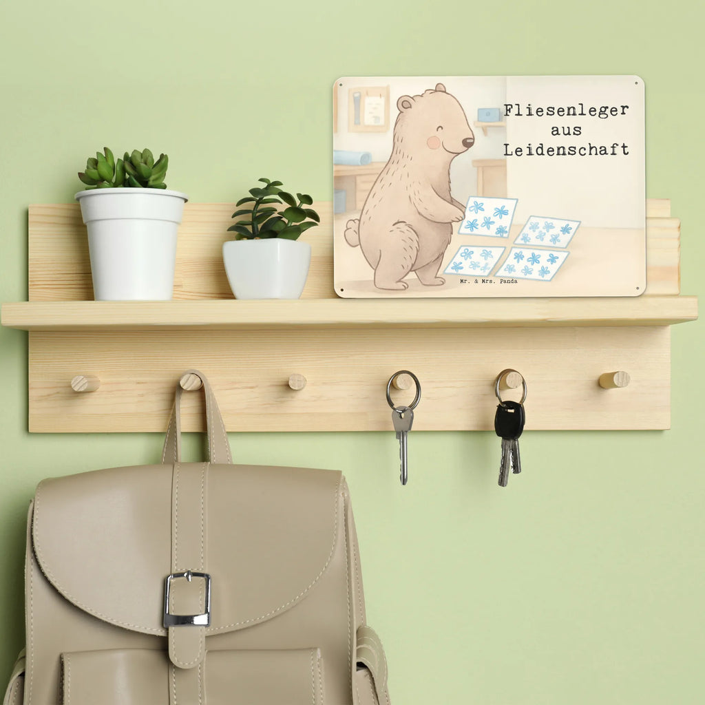 Tin sign tiler Passion Design gift, sayings, gift idea, best, farewell gift, passing exam, anniversary, retirement, promotion, job start, profession