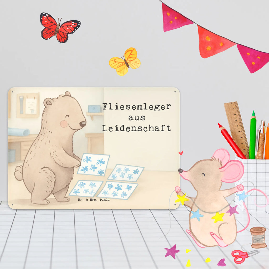 Tin sign tiler Passion Design gift, sayings, gift idea, best, farewell gift, passing exam, anniversary, retirement, promotion, job start, profession