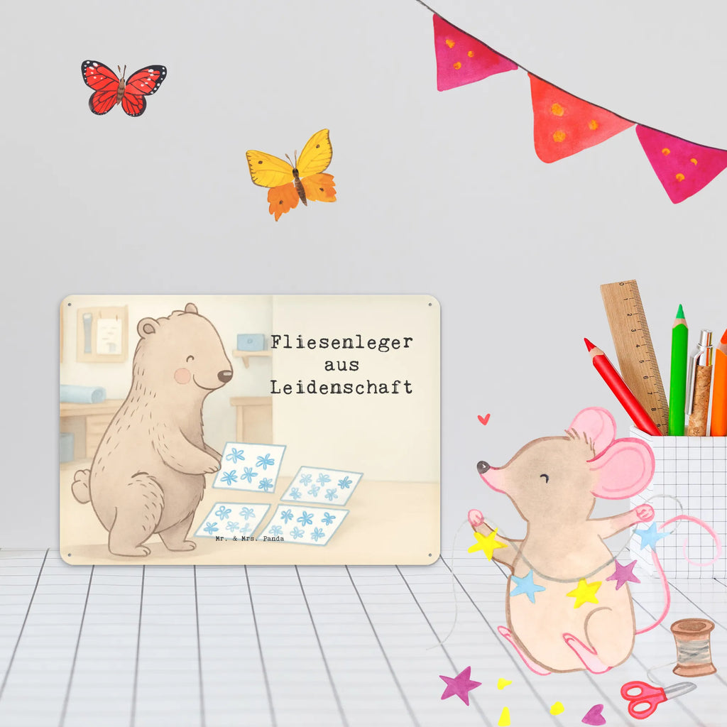 Tin sign tiler Passion Design gift, sayings, gift idea, best, farewell gift, passing exam, anniversary, retirement, promotion, job start, profession