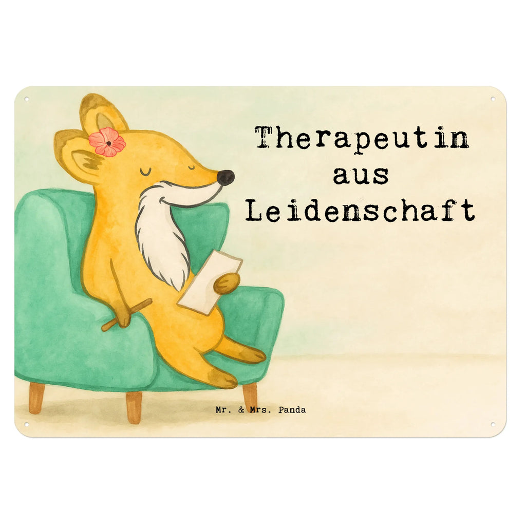 Tin sign therapist Passion Design gift, sayings, gift idea, best, farewell gift, passing exam, anniversary, retirement, promotion, job start, profession