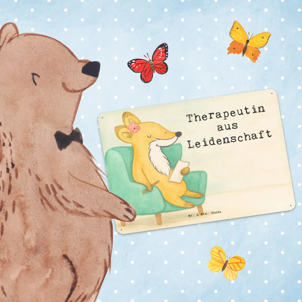 Tin sign therapist Passion Design gift, sayings, gift idea, best, farewell gift, passing exam, anniversary, retirement, promotion, job start, profession