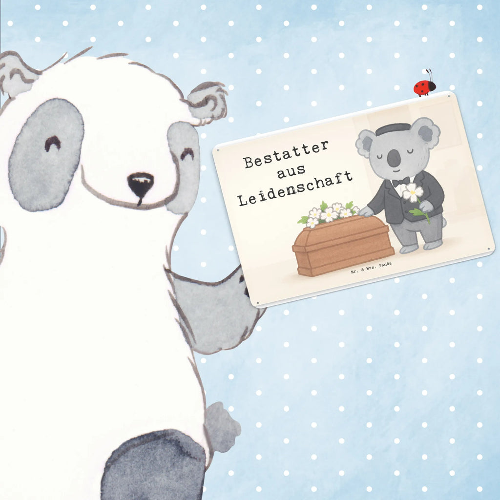 Tin sign undertaker Passion Design gift, sayings, gift idea, best, farewell gift, passing exam, anniversary, retirement, promotion, job start, profession