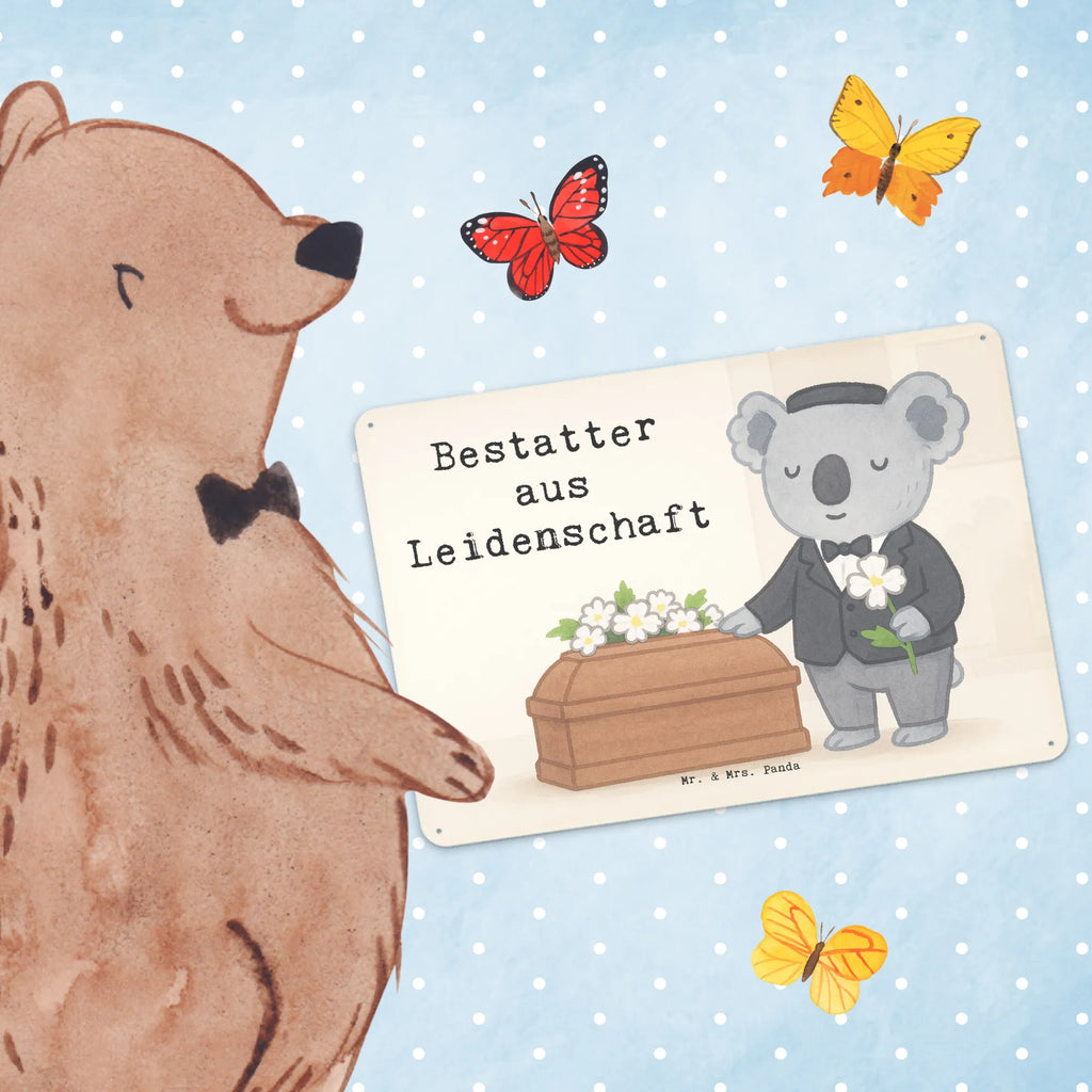 Tin sign undertaker Passion Design gift, sayings, gift idea, best, farewell gift, passing exam, anniversary, retirement, promotion, job start, profession