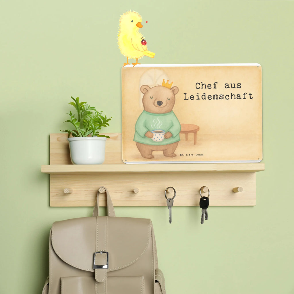 Tin sign Boss Passion Design gift, sayings, gift idea, best, farewell gift, passing exam, anniversary, retirement, promotion, job start, profession