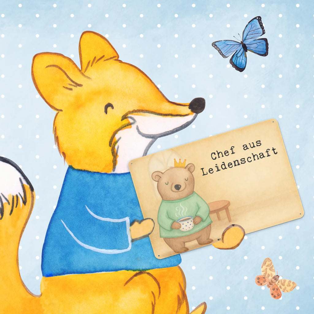 Tin sign Boss Passion Design gift, sayings, gift idea, best, farewell gift, passing exam, anniversary, retirement, promotion, job start, profession