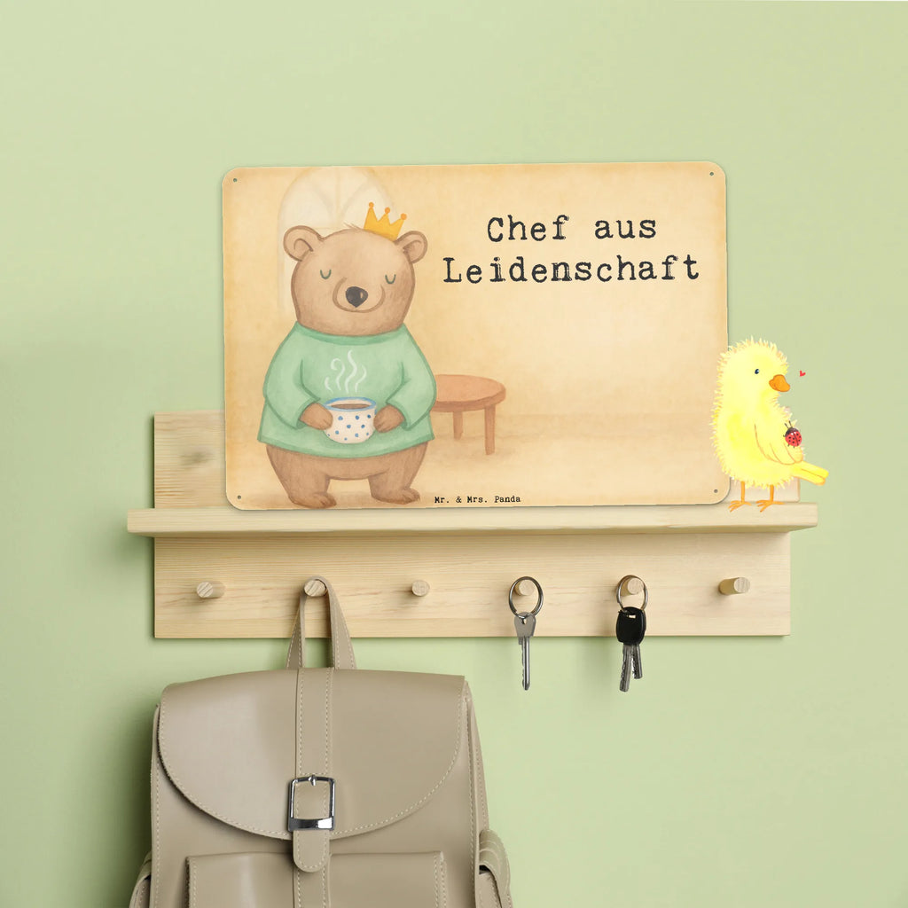 Tin sign Boss Passion Design gift, sayings, gift idea, best, farewell gift, passing exam, anniversary, retirement, promotion, job start, profession