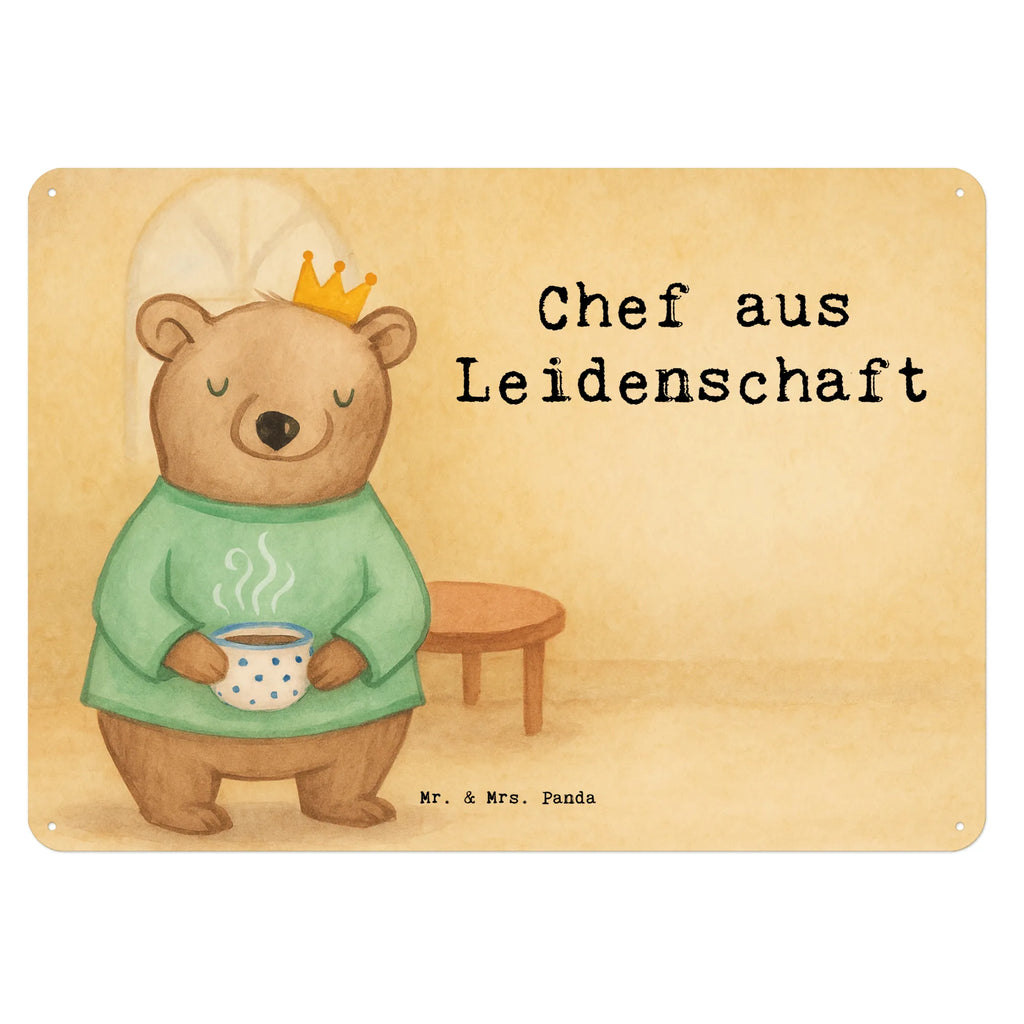 Tin sign Boss Passion Design gift, sayings, gift idea, best, farewell gift, passing exam, anniversary, retirement, promotion, job start, profession