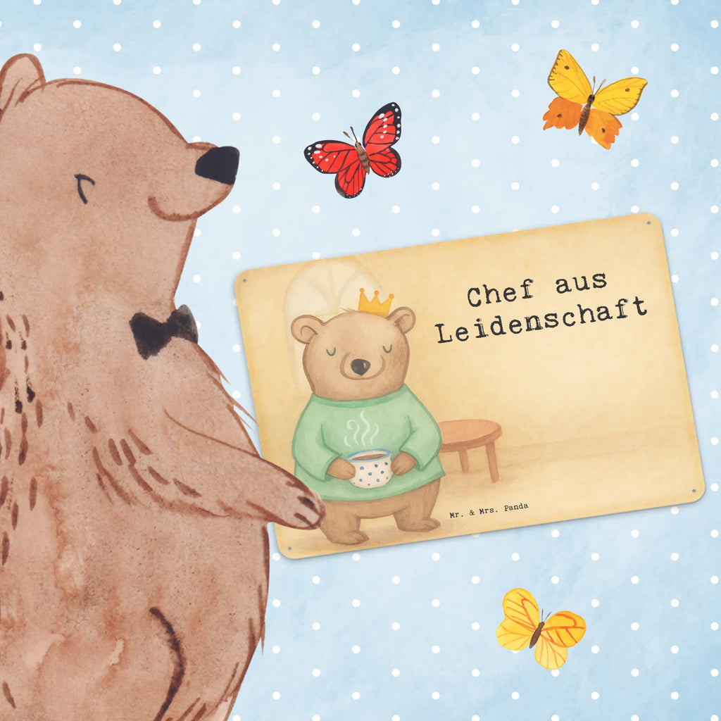 Tin sign Boss Passion Design gift, sayings, gift idea, best, farewell gift, passing exam, anniversary, retirement, promotion, job start, profession