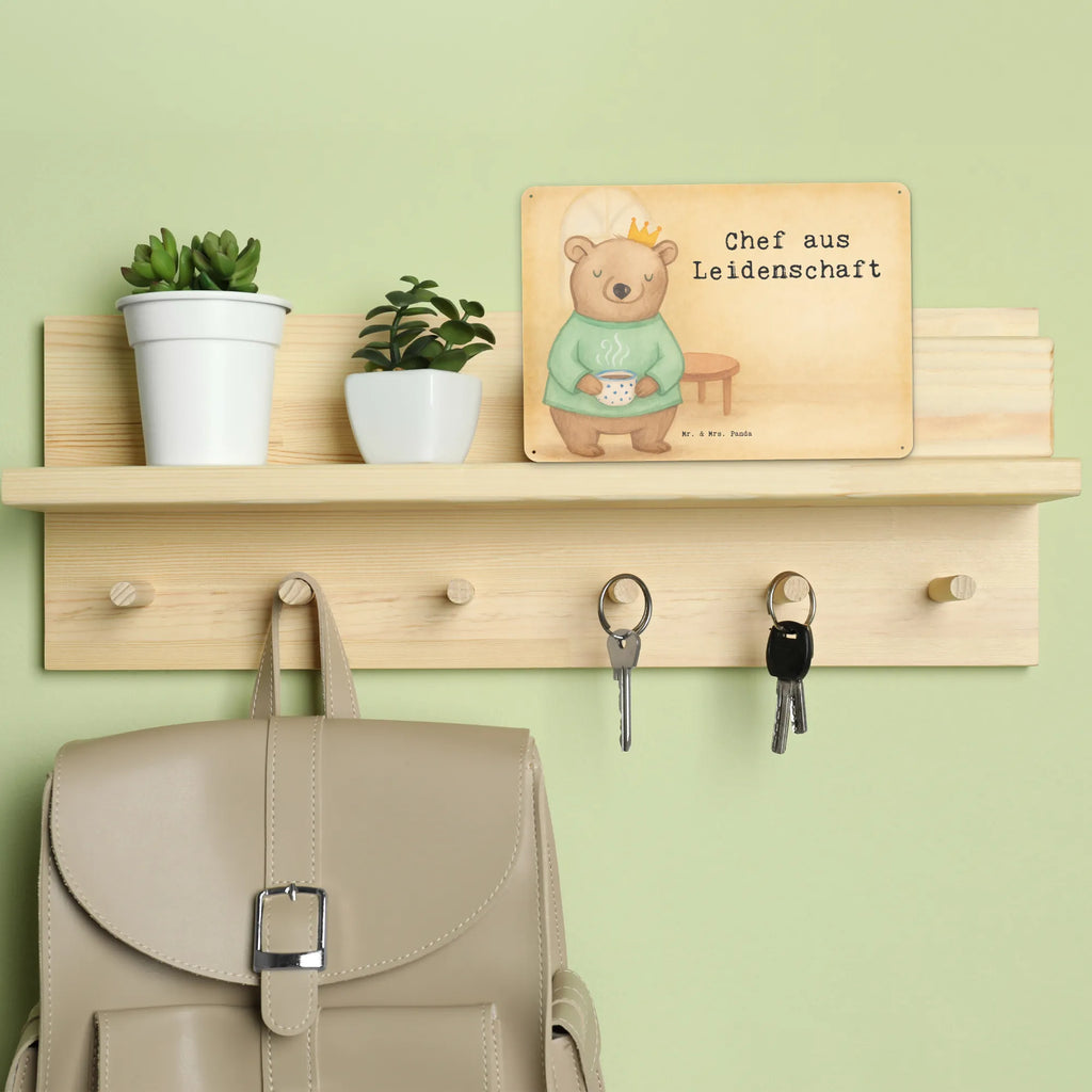 Tin sign Boss Passion Design gift, sayings, gift idea, best, farewell gift, passing exam, anniversary, retirement, promotion, job start, profession