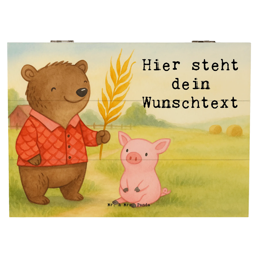 Personalizowane drewniane pudełko Rolnik Pasja Design Prezent, Dziękuję, Zawód, Wykształcenie, Jubileusz, Pożegnanie, Emerytura, Kolega, Koleżanka, Dawać, Pracownik, Współpracownik, Dziękuję bardzo