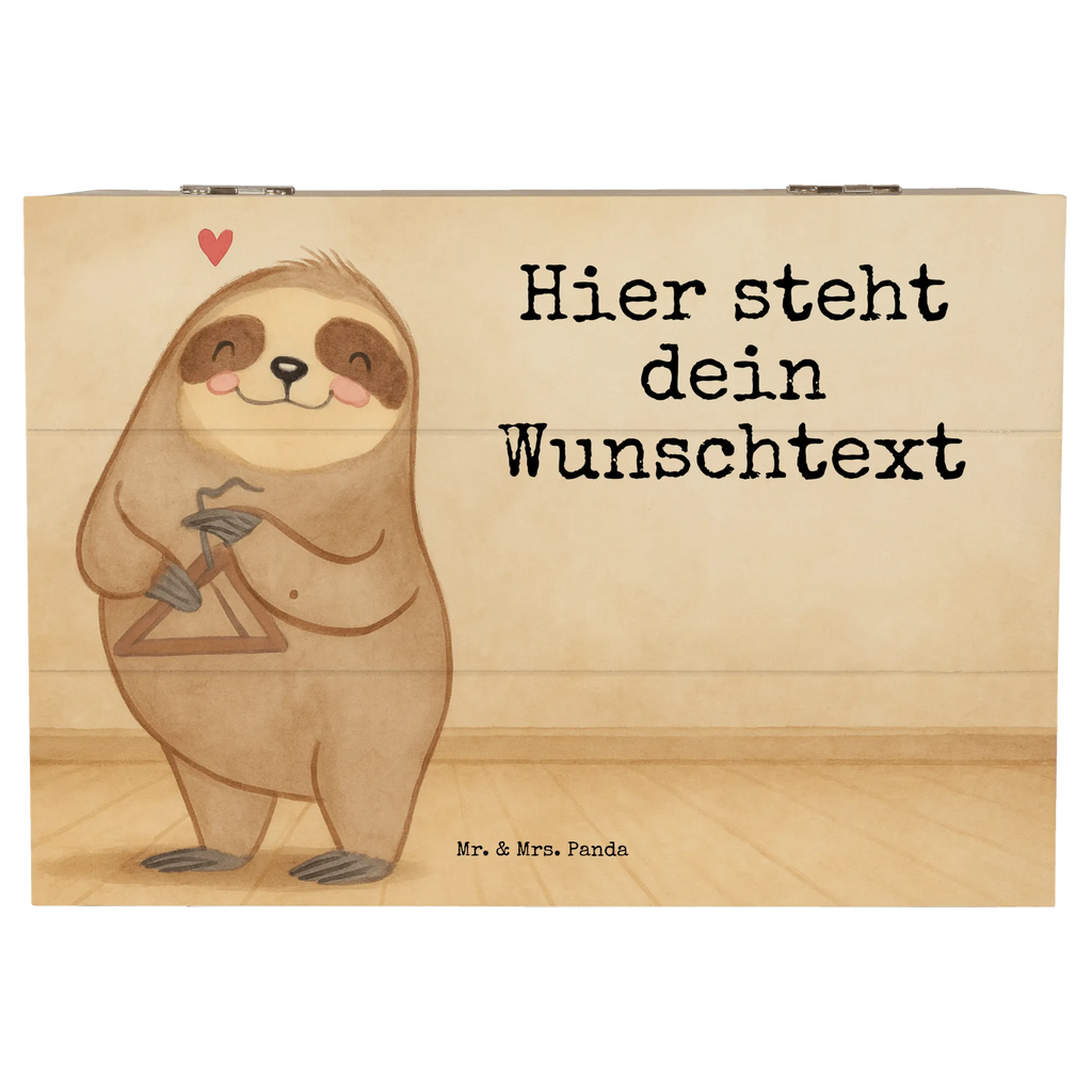 Personalised wooden chest sloth Triangle Design Instruments, gifts for musicians, music enthusiasts