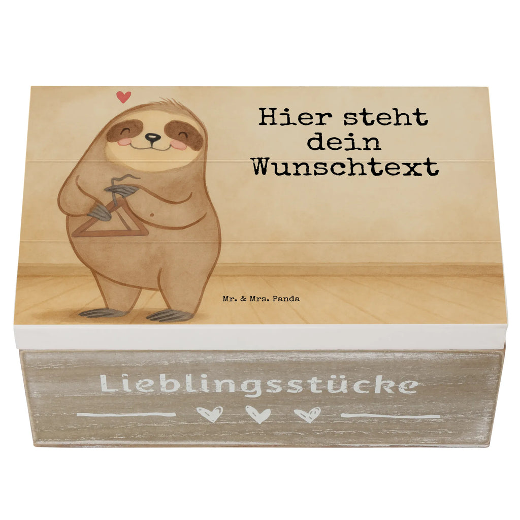 Personalised wooden chest sloth Triangle Design Instruments, gifts for musicians, music enthusiasts