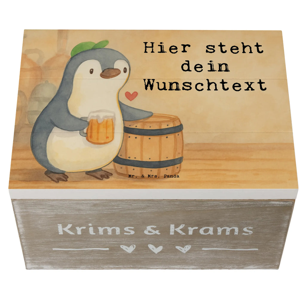 Personalised wooden chest beer brewer Passion Design gift, sayings, gift idea, best, farewell gift, passing exam, anniversary, retirement, promotion, job start, profession