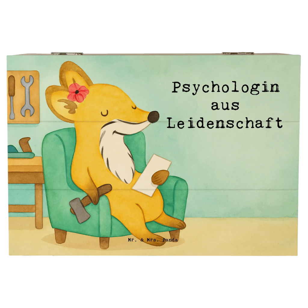 Wooden chest Psychologist Passion Design gift, sayings, gift idea, best, farewell gift, passing exam, anniversary, retirement, promotion, job start, profession