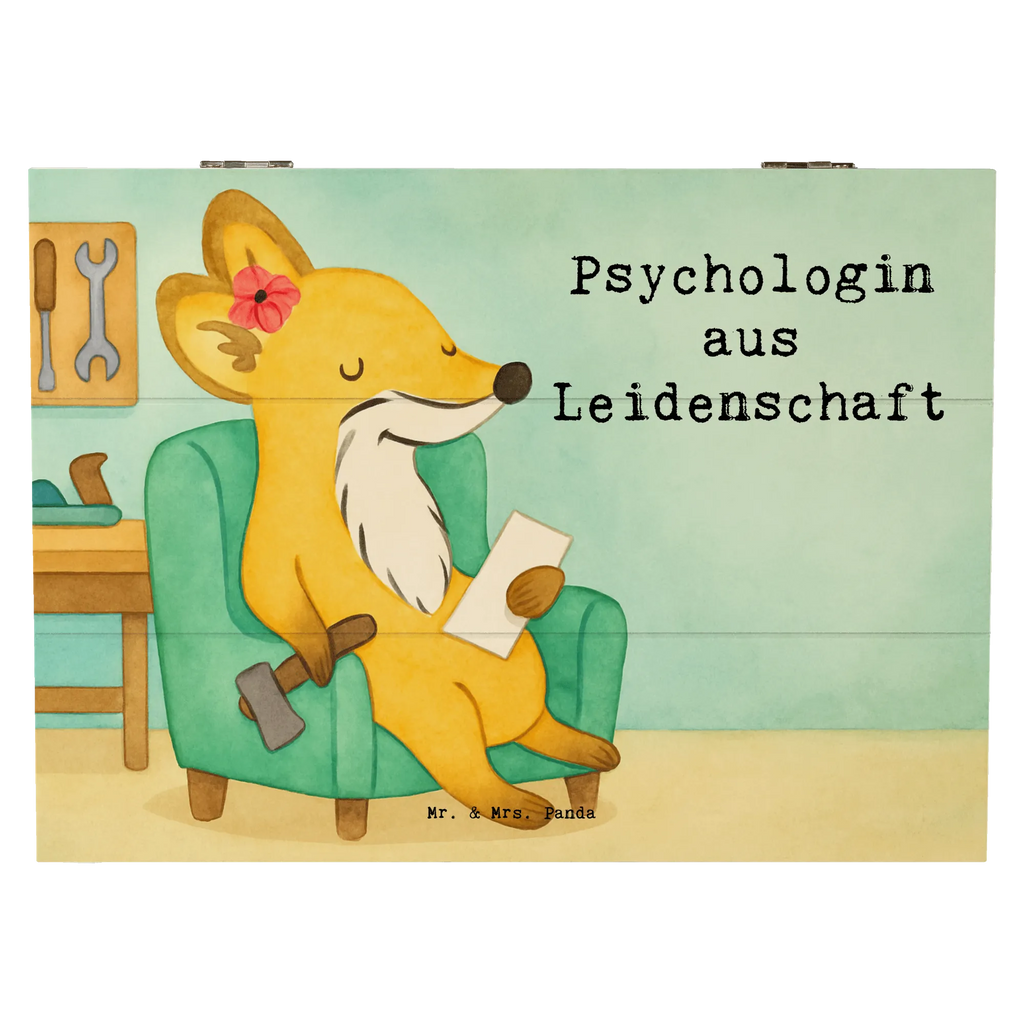 Wooden chest Psychologist Passion Design gift, sayings, gift idea, best, farewell gift, passing exam, anniversary, retirement, promotion, job start, profession