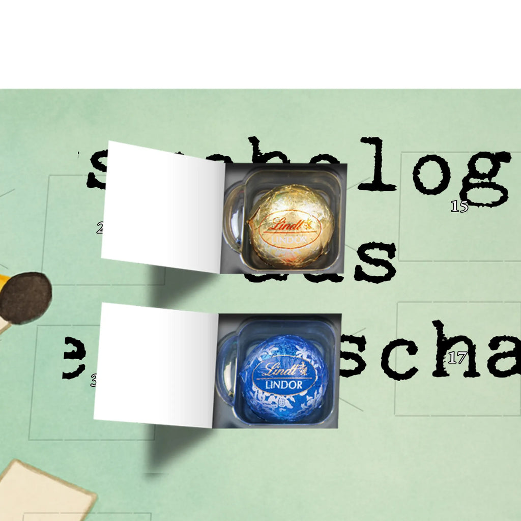 Chocolate advent calendar Psychologist Passion Design profession, job start, promotion, retirement, anniversary, passing exam, farewell gift, best, gift, gift idea, sayings