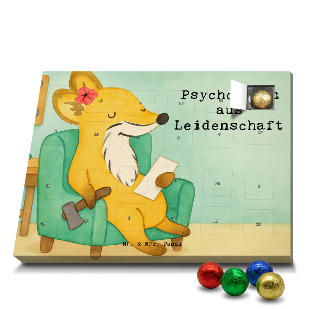 Chocolate advent calendar Psychologist Passion Design profession, job start, promotion, retirement, anniversary, passing exam, farewell gift, best, gift, gift idea, sayings