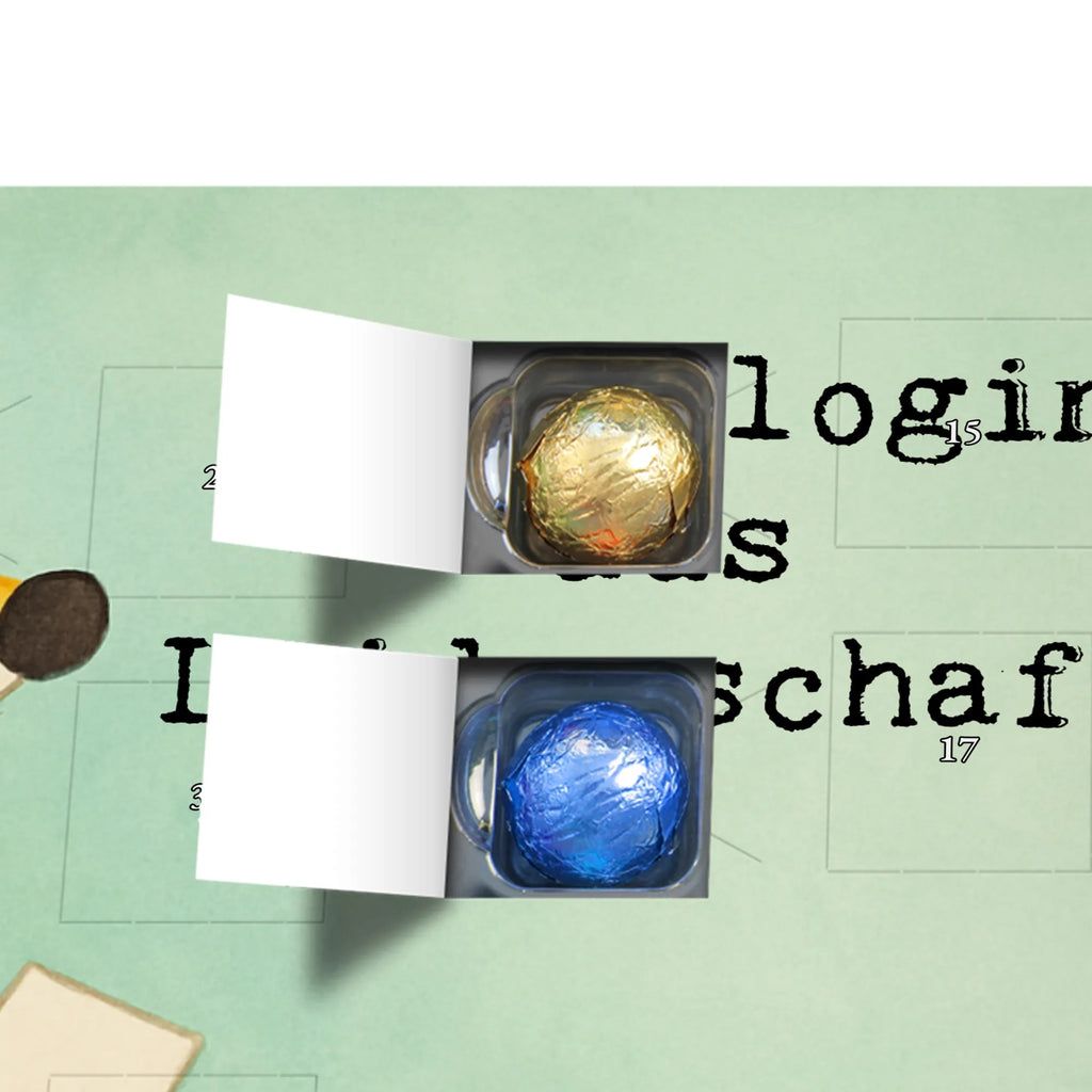 Chocolate advent calendar Psychologist Passion Design profession, job start, promotion, retirement, anniversary, passing exam, farewell gift, best, gift, gift idea, sayings