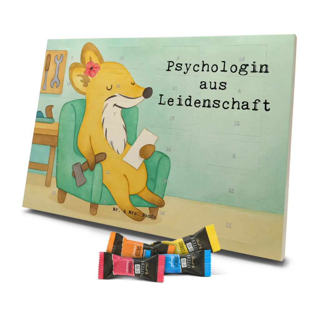 Chocolate advent calendar Psychologist Passion Design profession, job start, promotion, retirement, anniversary, passing exam, farewell gift, best, gift, gift idea, sayings