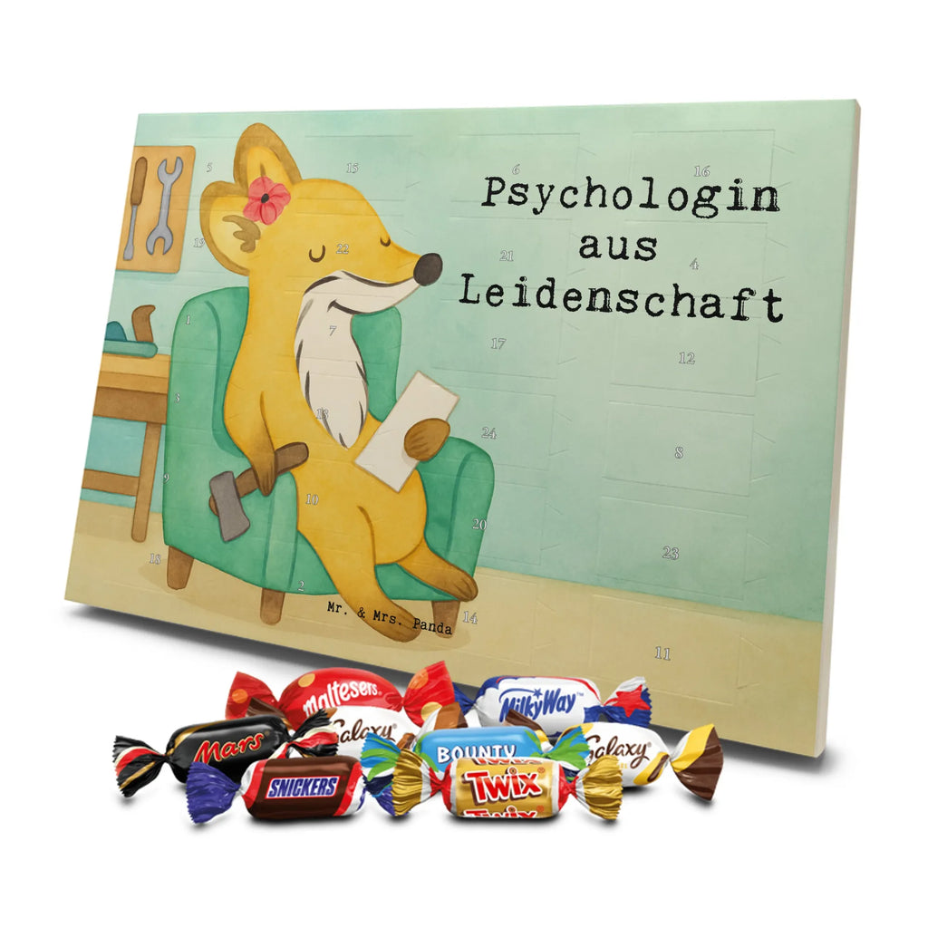 Chocolate advent calendar Psychologist Passion Design profession, job start, promotion, retirement, anniversary, passing exam, farewell gift, best, gift, gift idea, sayings