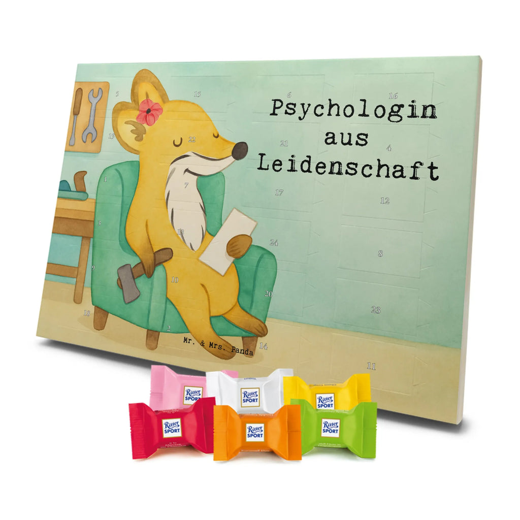 Chocolate advent calendar Psychologist Passion Design profession, job start, promotion, retirement, anniversary, passing exam, farewell gift, best, gift, gift idea, sayings