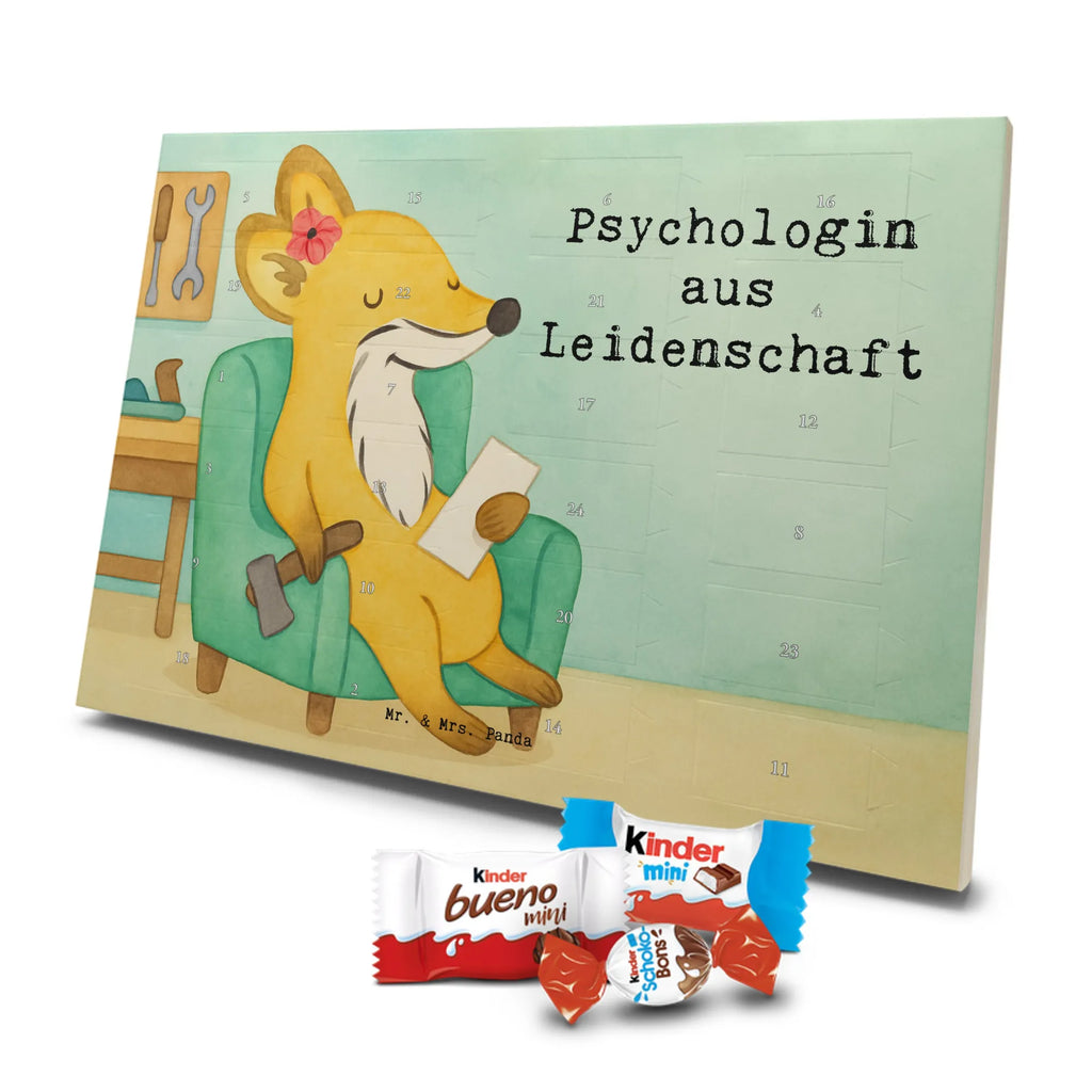 Chocolate advent calendar Psychologist Passion Design profession, job start, promotion, retirement, anniversary, passing exam, farewell gift, best, gift, gift idea, sayings