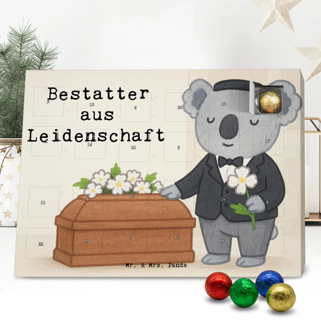 Chocolate advent calendar undertaker Passion Design profession, job start, promotion, retirement, anniversary, passing exam, farewell gift, best, gift, gift idea, sayings