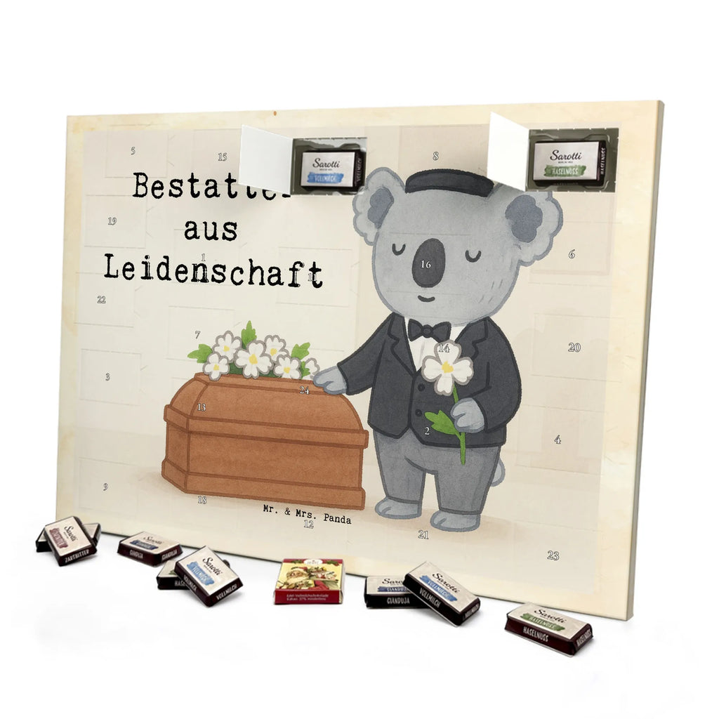 Chocolate advent calendar undertaker Passion Design profession, job start, promotion, retirement, anniversary, passing exam, farewell gift, best, gift, gift idea, sayings