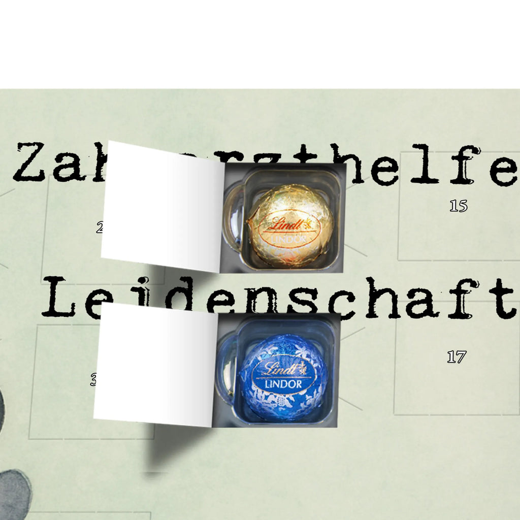 Chocolate advent calendar dental assistant Passion Design best, farewell gift, passing exam, sayings, anniversary, retirement, promotion, gift, gift idea, job start, profession