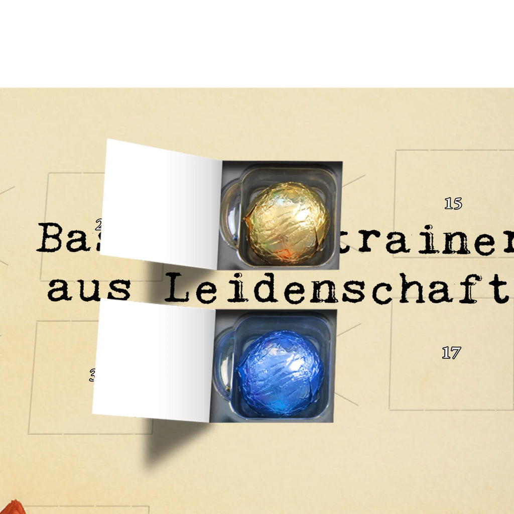 Chocolate advent calendar Basketball coach Passion Design anniversary, gift idea, retirement, profession, promotion, job start, best, farewell gift, sayings, gift, passing exam