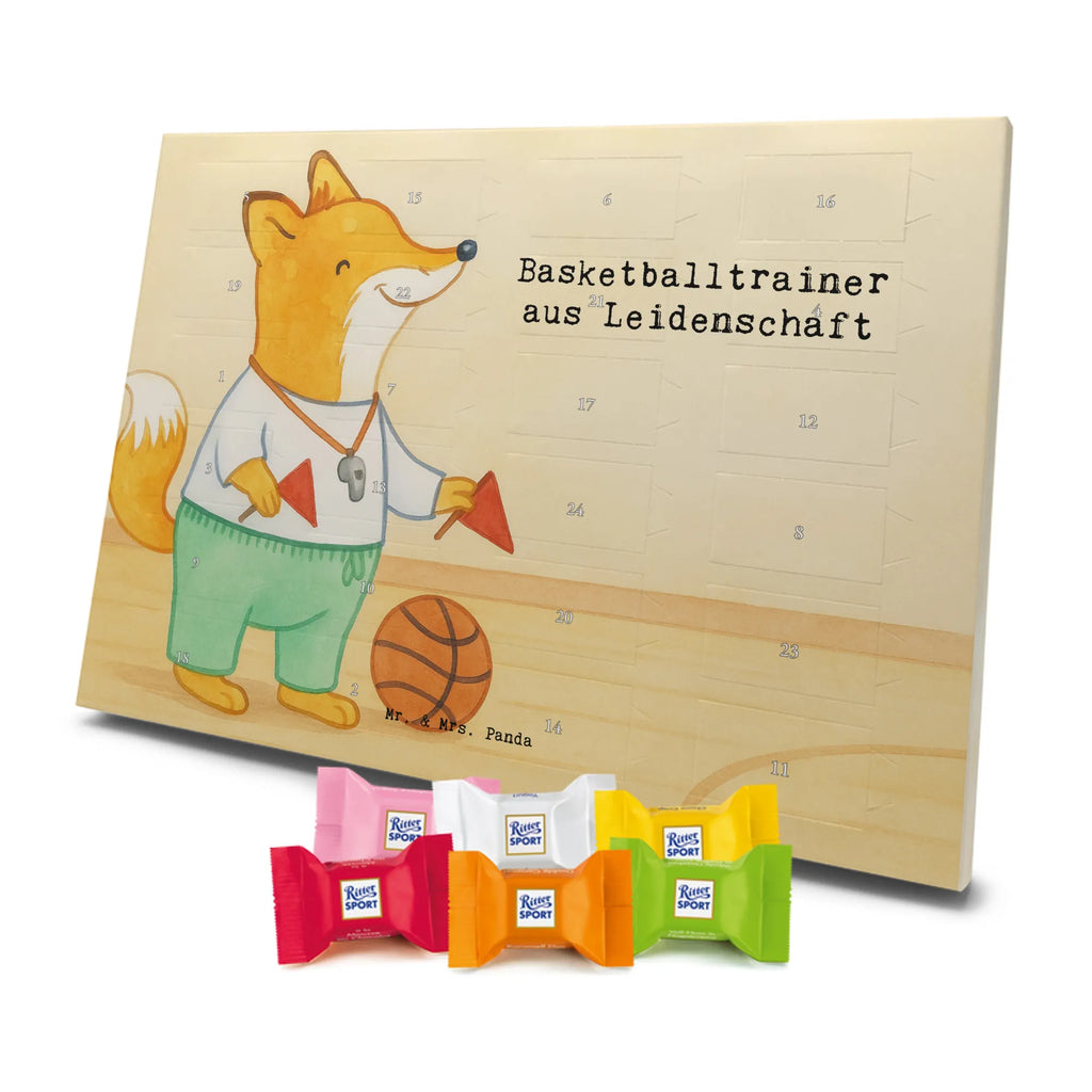 Chocolate advent calendar Basketball coach Passion Design anniversary, gift idea, retirement, profession, promotion, job start, best, farewell gift, sayings, gift, passing exam