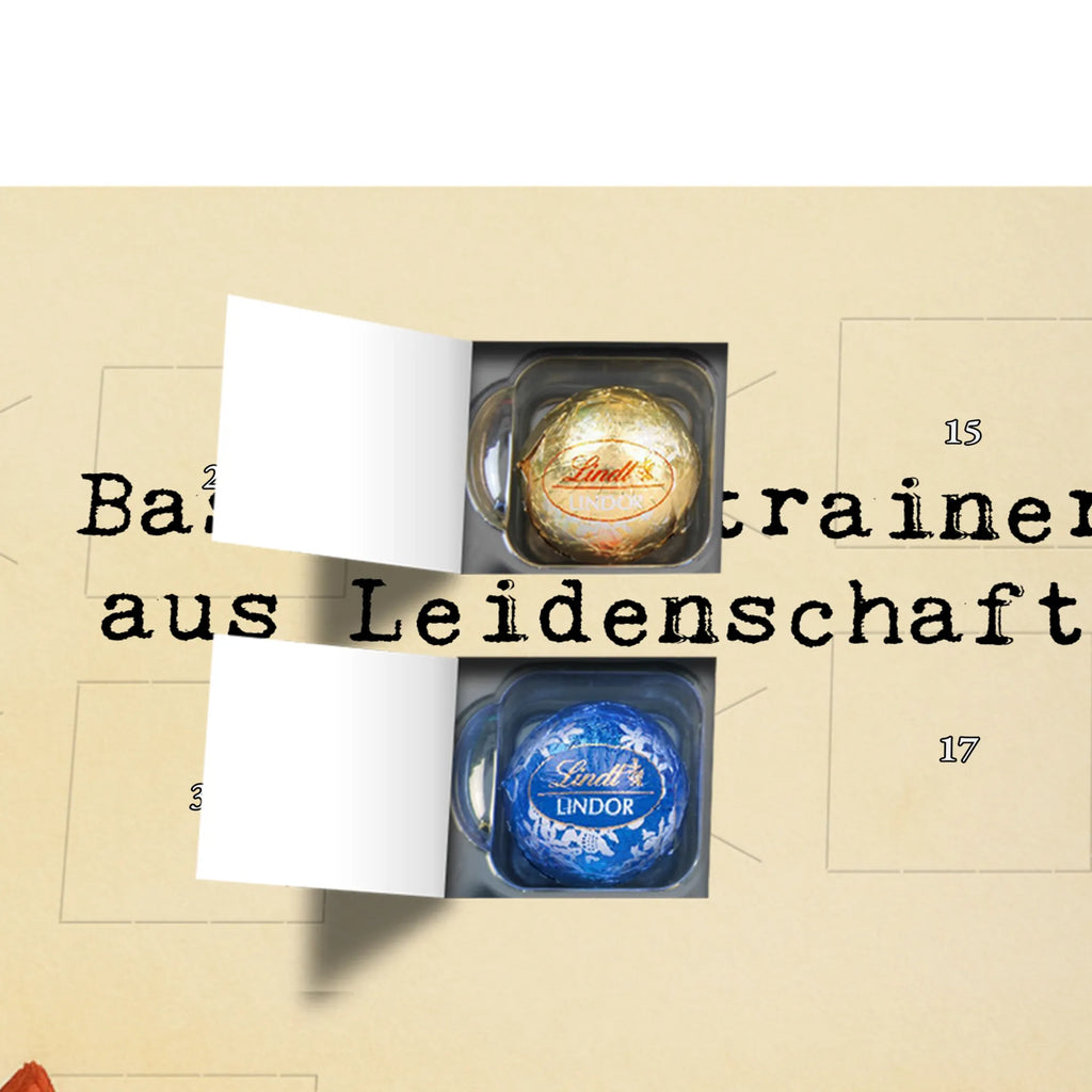 Chocolate advent calendar Basketball coach Passion Design anniversary, gift idea, retirement, profession, promotion, job start, best, farewell gift, sayings, gift, passing exam