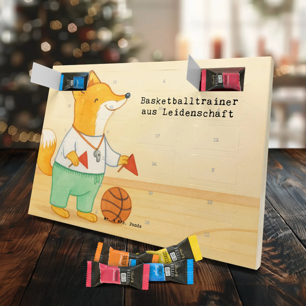 Chocolate advent calendar Basketball coach Passion Design anniversary, gift idea, retirement, profession, promotion, job start, best, farewell gift, sayings, gift, passing exam
