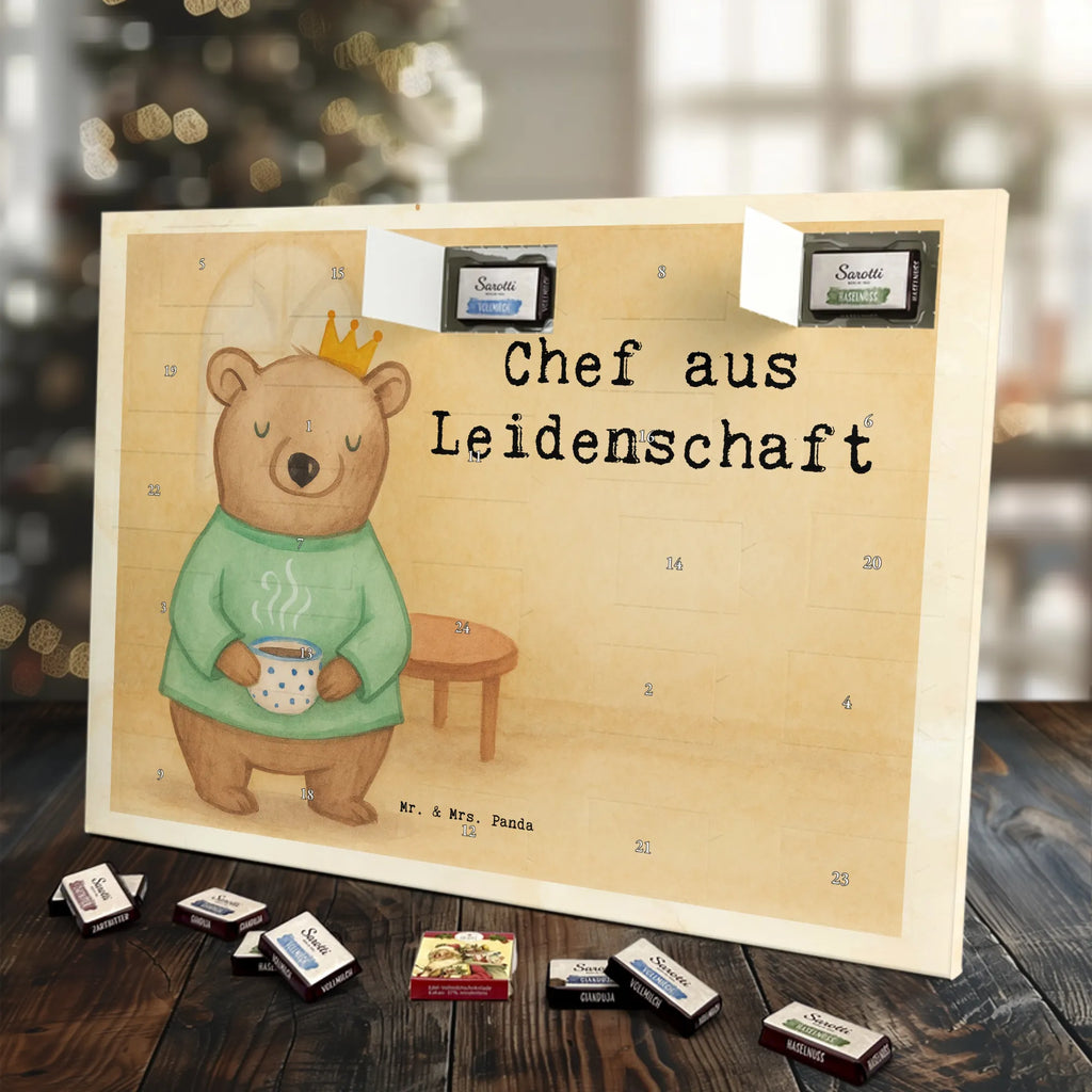 Chocolate advent calendar Boss Passion Design profession, job start, promotion, retirement, anniversary, passing exam, farewell gift, best, gift, gift idea, sayings