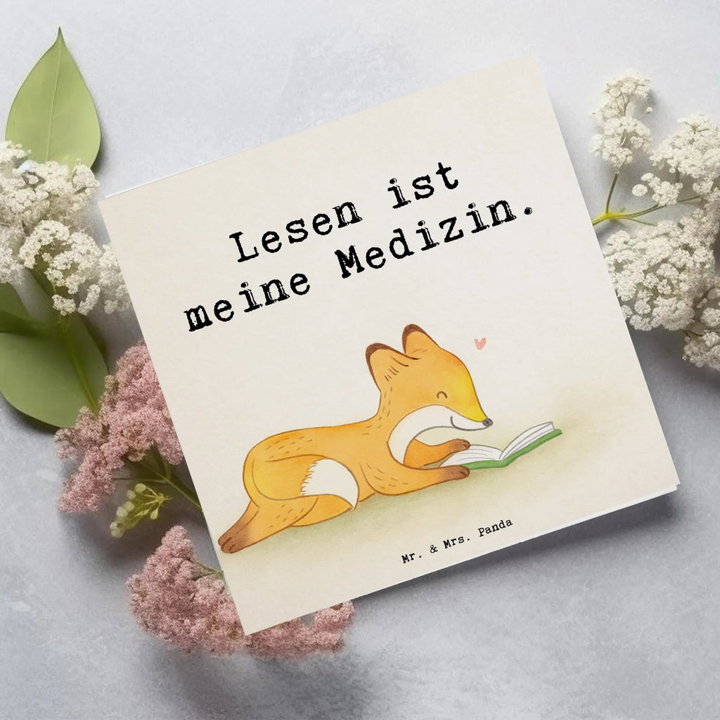 Grußkarte Fuchs Lesen Design doppelkarte, Glückwunschkarte, Klappkarte, Grußkarte, anlasskarte, faltkarte, Geschenk, Schenken, Sport, Sportart, Hobby, Danke, Dankeschön, Auszeichnung, Gewinn, Sportler, Bücherwurm, Bücher lesen, lesen