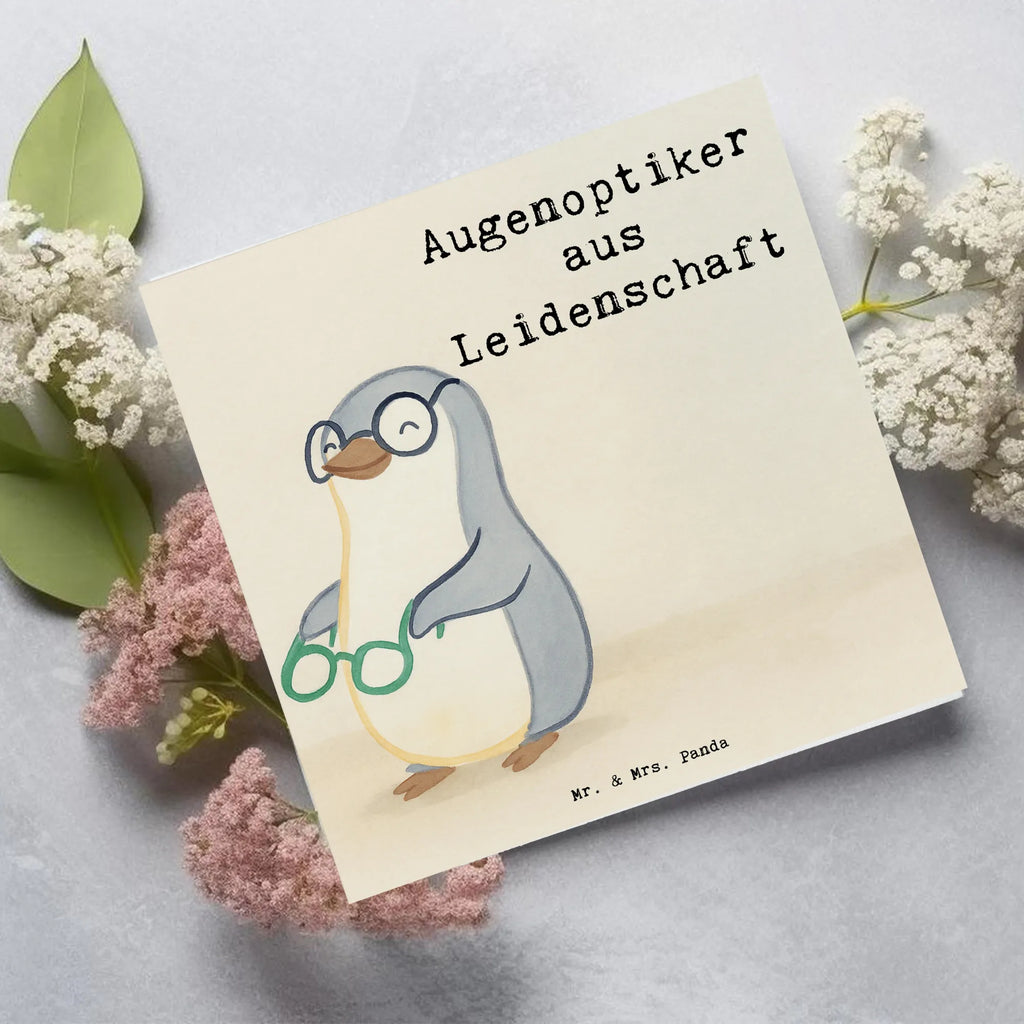 Deluxe Card Optician Passion Design gift, sayings, gift idea, best, farewell gift, passing exam, anniversary, retirement, promotion, job start, profession