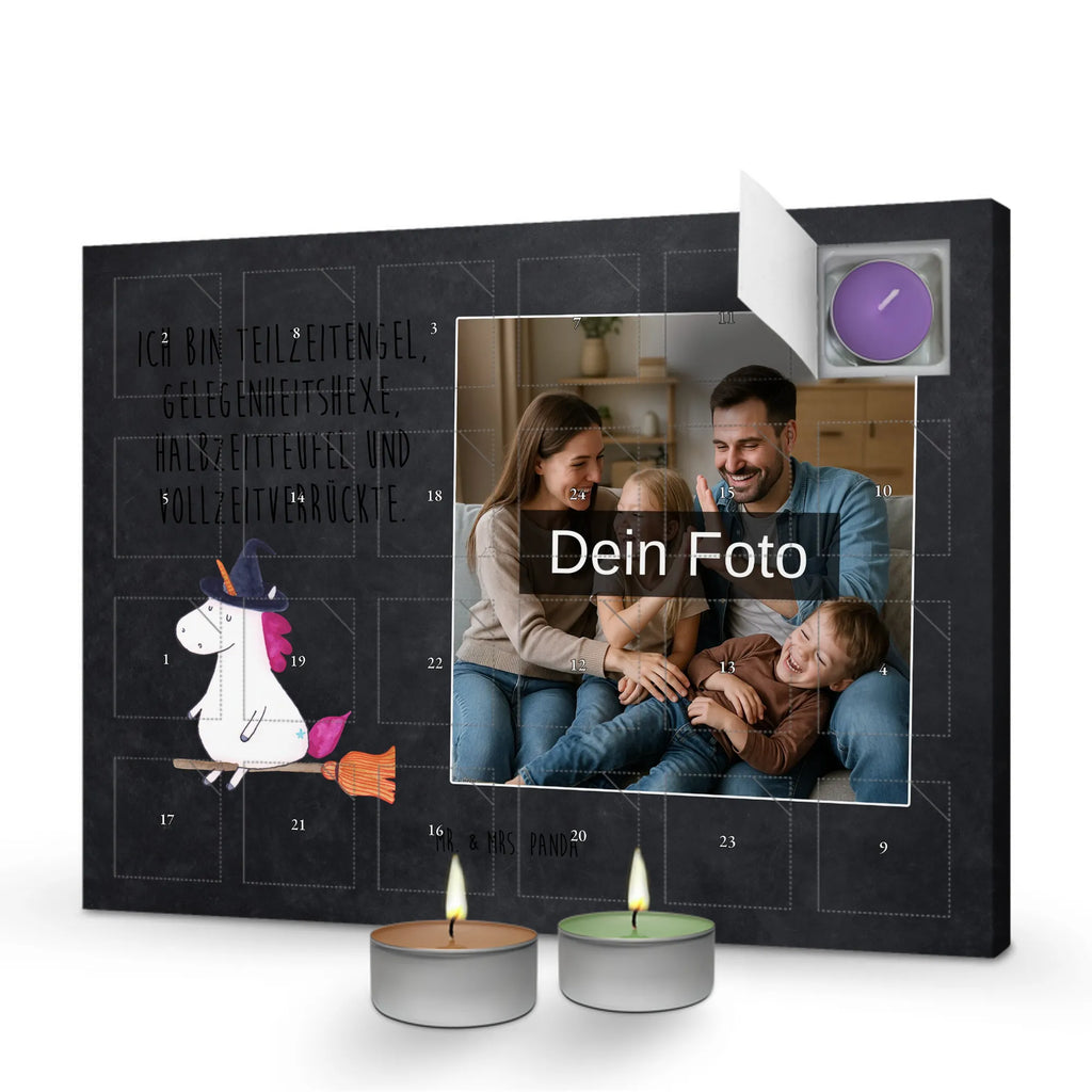 Personalisierter Duftkerzen Foto Adventskalender Einhorn Hexe Personalisierter Duftkerzen Foto Adventskalender, Unicorn, Einhorn, Einhörner, Einhorn Deko, Frau, Verrückte, Engel, Hexe, Freundin, Zicke, Leben, Teufel, Ehefrau