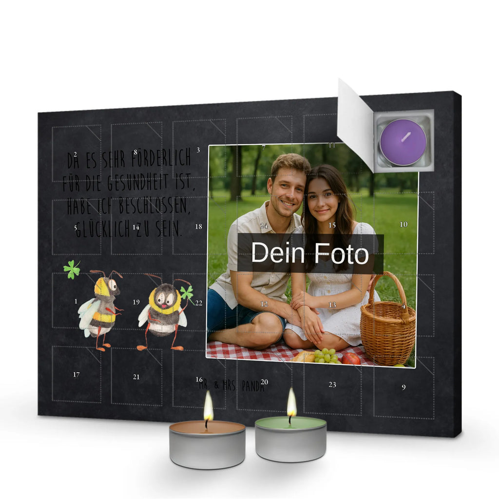 Personalisierter Duftkerzen Foto Adventskalender Hummeln Kleeblatt Personalisierter Duftkerzen Foto Adventskalender, Lustige Sprüche, Tiere, Tiermotive, Gute Laune, Biene, glücklich sein, glücklich Werden, Biene Deko, Spruch Fröhlich, Hummel, Spruch Positiv, Spruch schön