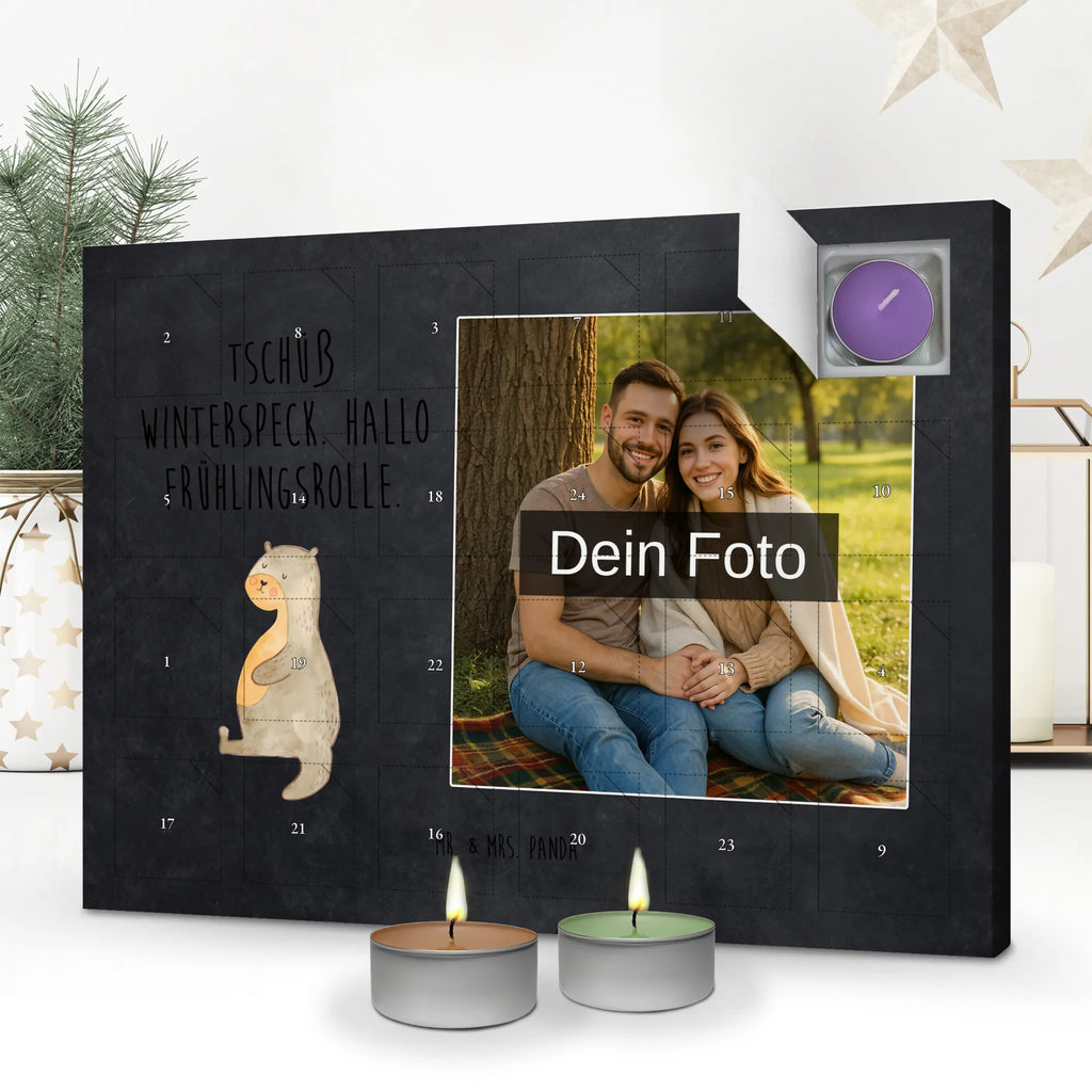 Personalisierter Duftkerzen Foto Adventskalender Otter Bauch Personalisierter Duftkerzen Foto Adventskalender, Otter, Fischotter, Seeotter, Otter Seeotter See Otter