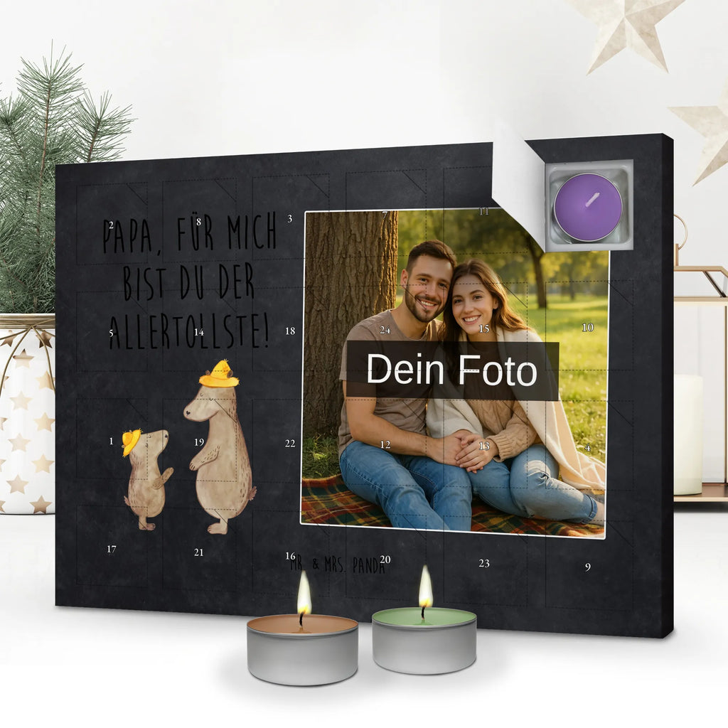 Personalisierter Duftkerzen Foto Adventskalender Bären mit Hut Personalisierter Duftkerzen Foto Adventskalender, Muttertag, Vatertag, Mama, Papa, Oma, Opa, Familie, Schwester, Bruder, Vorbild, Lieblingsmensch, Söhne, Papi, Family, Dad, Kinder, Vater-Sohn, Sohn, Daddy, Bären, Vater, Paps, Bär, Kind