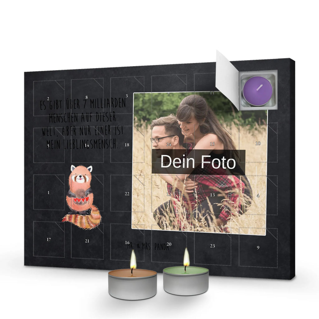 Personalisierter Duftkerzen Foto Adventskalender Roter Panda Personalisierter Duftkerzen Foto Adventskalender, Lustige Sprüche, Tiere, Tiermotive, Gute Laune, Herz, Rot, Liebe, Liebling, Lieblingsmensch, Panda