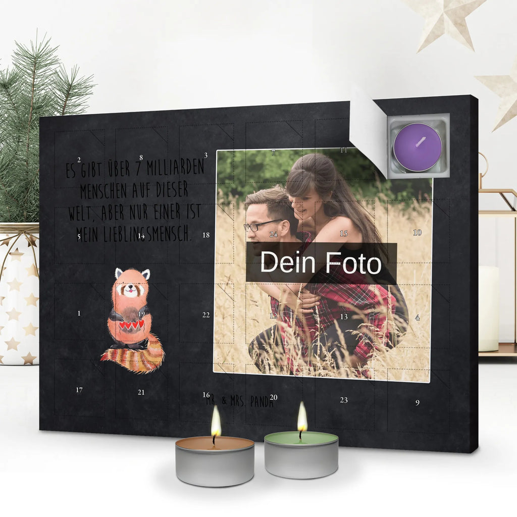 Personalisierter Duftkerzen Foto Adventskalender Roter Panda Personalisierter Duftkerzen Foto Adventskalender, Lustige Sprüche, Tiere, Tiermotive, Gute Laune, Herz, Rot, Liebe, Liebling, Lieblingsmensch, Panda