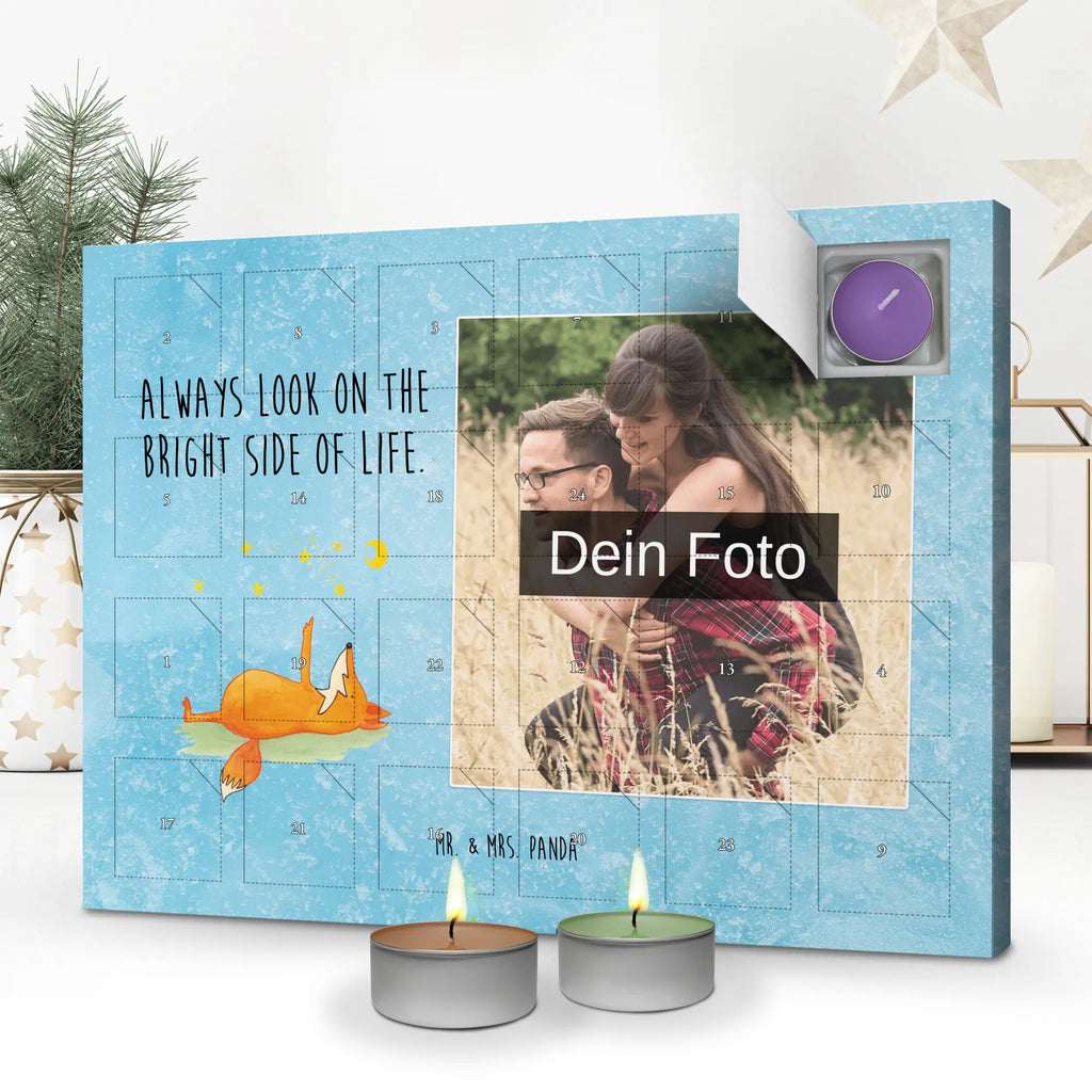 Personalisierter Duftkerzen Foto Adventskalender Fuchs Sterne Personalisierter Duftkerzen Foto Adventskalender, Fuchs, Füchse, Spruch Positiv, Tröstende Worte, Always Look On The Bright Side Of Life, Romantik, Spruch schön