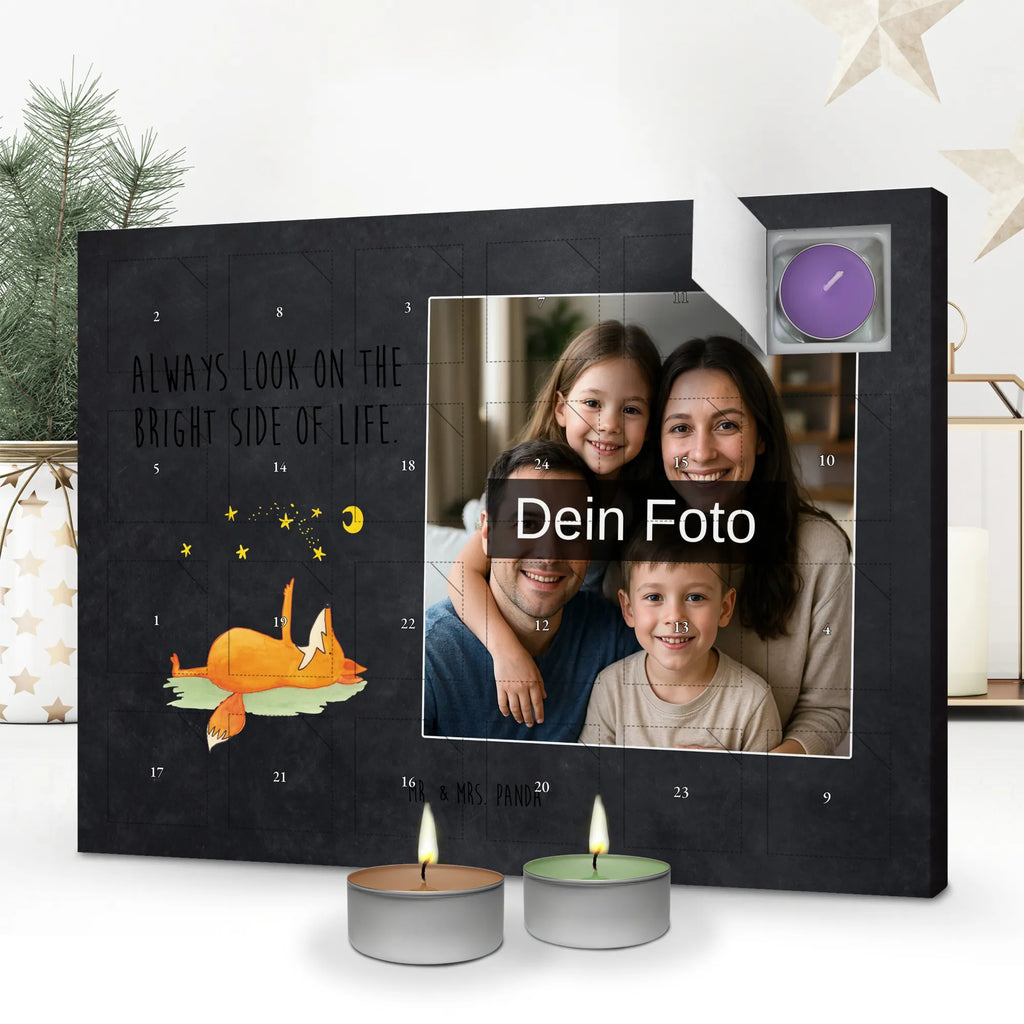 Personalisierter Duftkerzen Foto Adventskalender Fuchs Sterne Personalisierter Duftkerzen Foto Adventskalender, Fuchs, Füchse, Spruch Positiv, Tröstende Worte, Always Look On The Bright Side Of Life, Romantik, Spruch schön