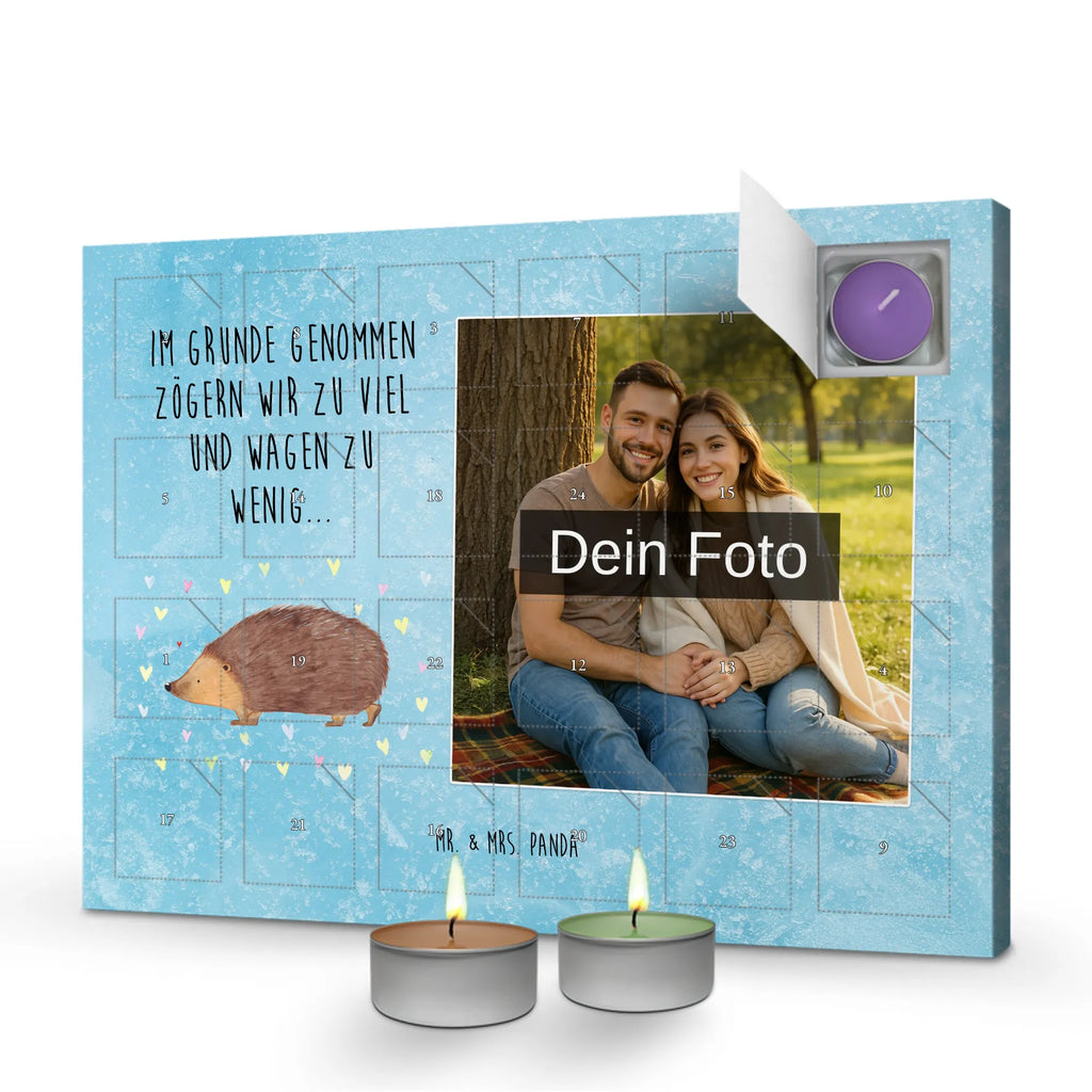 Personalisierter Duftkerzen Foto Adventskalender Igel Herzen Personalisierter Duftkerzen Foto Adventskalender, Lustige Sprüche, Tiere, Tiermotive, Gute Laune, Liebe, Leben, Herz, Herzen, Kuss, Igel, Vertrauen