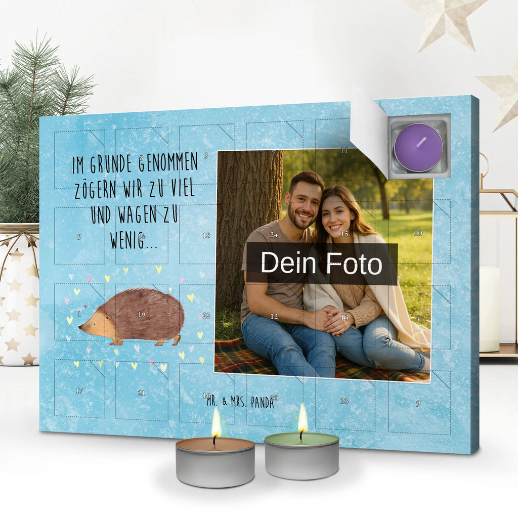 Personalisierter Duftkerzen Foto Adventskalender Igel Herzen Personalisierter Duftkerzen Foto Adventskalender, Lustige Sprüche, Tiere, Tiermotive, Gute Laune, Liebe, Leben, Herz, Herzen, Kuss, Igel, Vertrauen