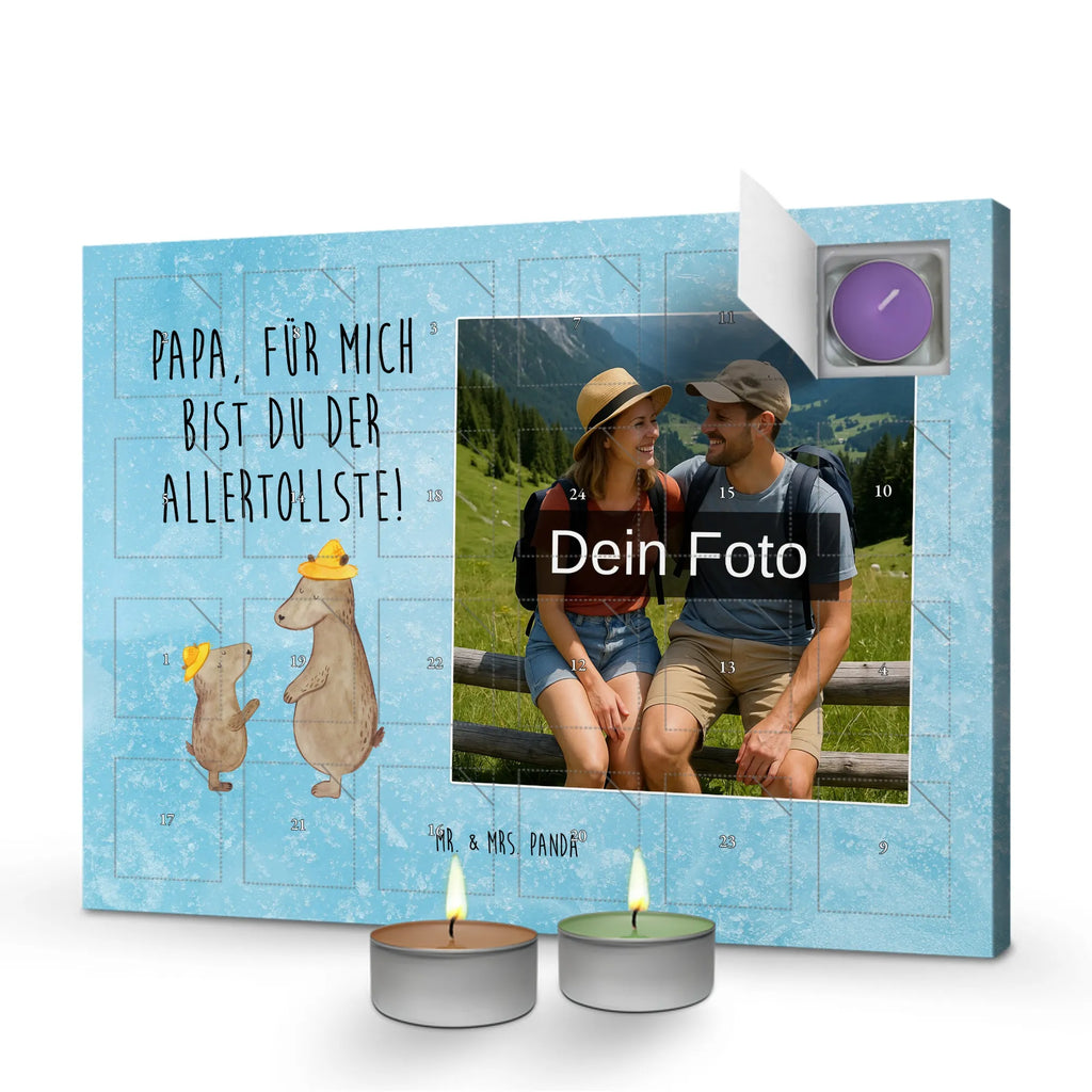 Personalisierter Duftkerzen Foto Adventskalender Bären mit Hut Personalisierter Duftkerzen Foto Adventskalender, Muttertag, Vatertag, Mama, Papa, Oma, Opa, Familie, Schwester, Bruder, Vorbild, Lieblingsmensch, Söhne, Papi, Family, Dad, Kinder, Vater-Sohn, Sohn, Daddy, Bären, Vater, Paps, Bär, Kind